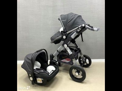 Детская коляска 3 в 1 Luxmom 600G Черный