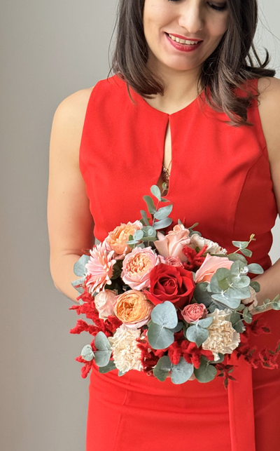 Цветочная композиция № 66 на день влюбленных