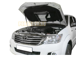 Амортизаторы капота, 2 шт. АвтоУпор для Toyota Hilux VII / VII рестайлинг 2005-2011 / 2011-2015