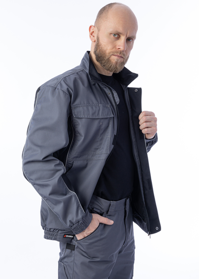 Куртка BRODEKS KS 201 цв. серый/чёрный