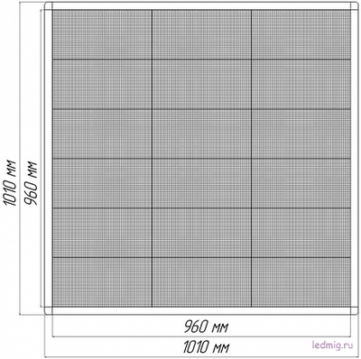 Светодиодный экран в стелу АЗС-5 960х960