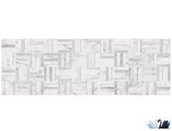 Плитка настенная Belani Калакатта белый Декор Мозаика 25 х 75 см с люстром купить в магазине Marysя