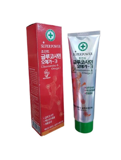 Крем с глюкозамином и омегой-3 от болей в мышцах и суставах Juno, 165 мл