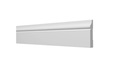 Напольный плинтус Decor-Dizayn DD48, для покраски, влагостойкий, ударопрочный, 2 метра