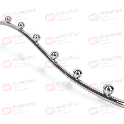 7SL7035A Крючок d-7мм волнообразный хром 7 шариков для профиля системы Vertical L=290 мм