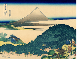 Картина обогреватель, репродукция японской живописи Сосна в Аояме