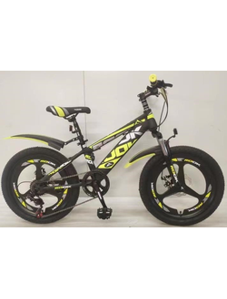 Детский велосипед Rook MS201D 20" черный/желтый