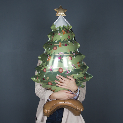Шар 3D (31''/79 см) Фигура на подставке, Новогодняя елочка