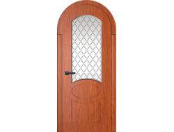 Межкомнатная арочная дверь М7 со стеклом.