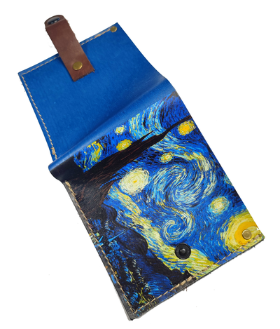 Портмоне-бифолд с принтом "Звёздная ночь"