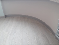 Плинтус ХДФ Dollken Cubu Flex Life 40мм Х 2,5 м 1246 Серебро платина