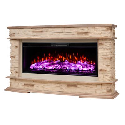 Линейный электрокамин Frankfurt WT с очагом Joker 45