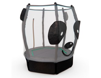 Батут детский с сеткой DFC ANIMALS PANDA 55"