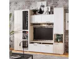 ГОСТИНАЯ ЛУКАС (дуб сонома,белый), 2300*1940*440