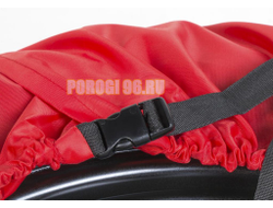 Чехлы для хранения автомобильных колес, 4 штуки, размер от 15” до 20”, цвет черный/красный