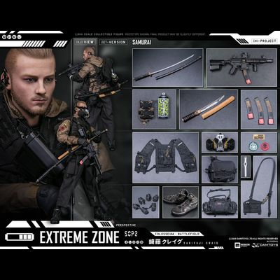 Самурай Сакифудзи Крейг - Коллекционная ФИГУРКА 1/6 scale EXTREMEZONE Samurai SAKIFUJI CRAIG (EBS001) - DAMTOYS