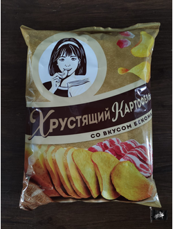 Хрустящий картофель "ДЕВОЧКА" бекон 160 гр.