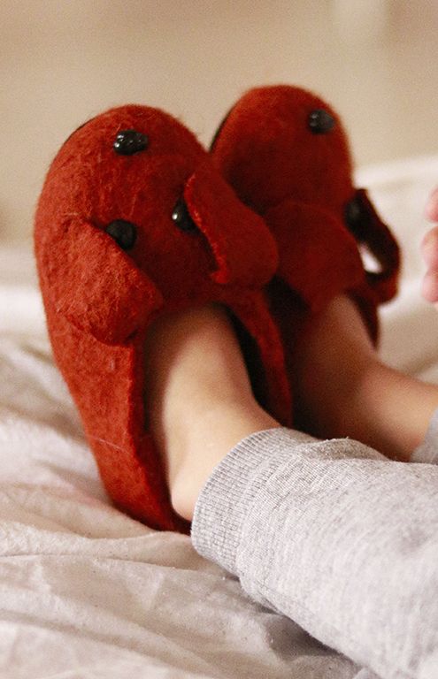 Войлочные тапочки «Собачки»