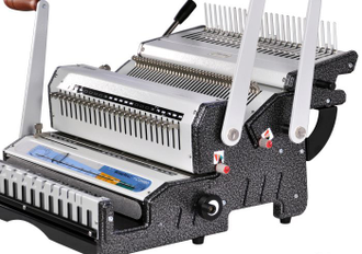 Брошюровщик - машина переплетная на пластиковую и металлическую пружину Warrior 21182 (WireMac-Combo)