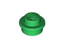Plate, Round 1 x 1, Green (4073 / 4218588 / 4519965 / 4569058 / 614128)