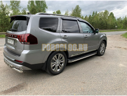 Защита штатного порога труба d42 для Kia Mohave (2021-...)