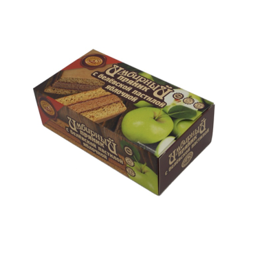 Имбирный пряник с белевской пастилой яблочной в коробке 250 гр.