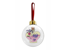 Новогодний ёлочный шар #11 на День влюблённых, 14 февраля