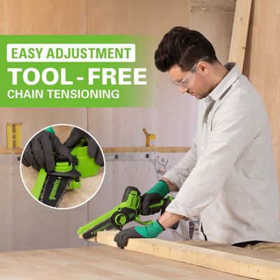 Мини пила аккумуляторная цепная Greenworks GD24CSMNX