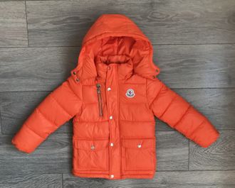 М.17-18 Куртка Moncler оранжевая (116,122,128,134,140)