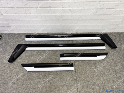 Молдинги Lexus LX600 LX500d на двери белые антихром