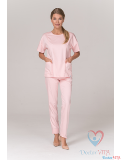 БЛУЗА МЕДИЦИНСКАЯ DR.SUPER "Sky" розовая