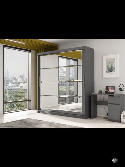 ШКП 3  Макс 2 м  Шкаф-купе Графит