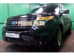 Защита радиатора Ford Explorer 2010-2015 black