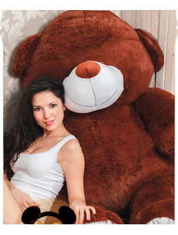 Плюшевый медведь 170 см Майкл шоколадный