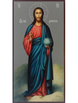 Господь Вседержитель (Спаситель, Спас). Рукописная икона.