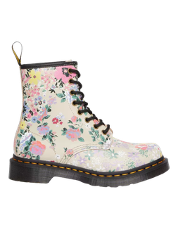 Ботинки Dr. Martens 1460 Floral Mash Up Parchment Beige