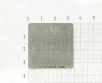 Трафарет BGA для реболлинга чипов компьютера NV NF-7150-6301-A2 0.5мм