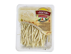 Сыр в лотках "Нити" со вкусом Петрушка/чеснок 100г