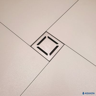 Трап водосток ZENTRUM Norma 150х150 Вертикальный выпуск (Хром)