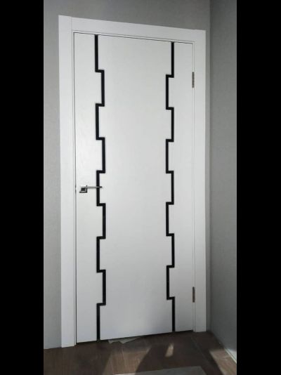 PRESTIGE. МОДЕЛЬ ТЕХНО 2, ВЕРТИКАЛЬНАЯ ГЕОМЕТРИЧЕСКАЯ ВСТАВКА из СТЕКЛА ТРИПЛЕКС или ЗЕРКАЛА.