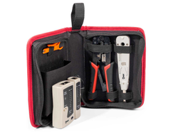 Набор для работ с сетевым кабелем LAN-4 серия ПРОФИ PD-01, PD-04, JT-02, тестер КТ-468 в комплекте