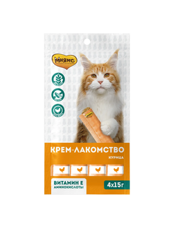 Крем-лакомство с курицей,  4*15 гр