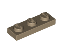 Plate 1 x 3, Dark Tan (3623 / 4497086 / 6132768)