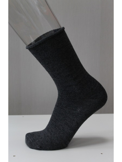 Носки шерстяные  мужские с мягкой резинкой Н011-07 чёрный