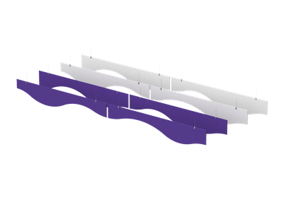 Акустическая декоративная потолочная конструкция "Волны" (фурнитура в комплекте)