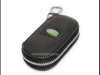 Ключница авто овальная из натуральной кожи флотер с логотипом LAND ROVER