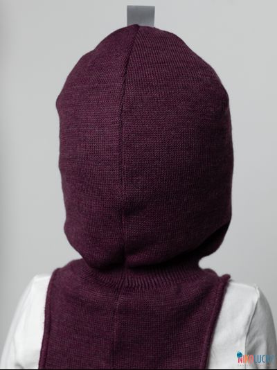 Шапка-шлем "NK"   20101-01, цвет сливовый р. 54-56