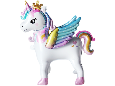 Шар 3D (26''/66 см) Фигура, Крылатый единорог
