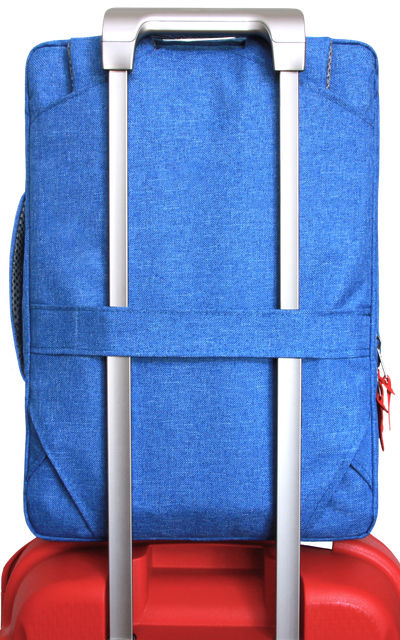 Рюкзак сумка для ноутбука 15.6 - 17.3 дюймов Optimum, голубой