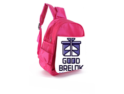 Рюкзак розовый с Вашим дизайном